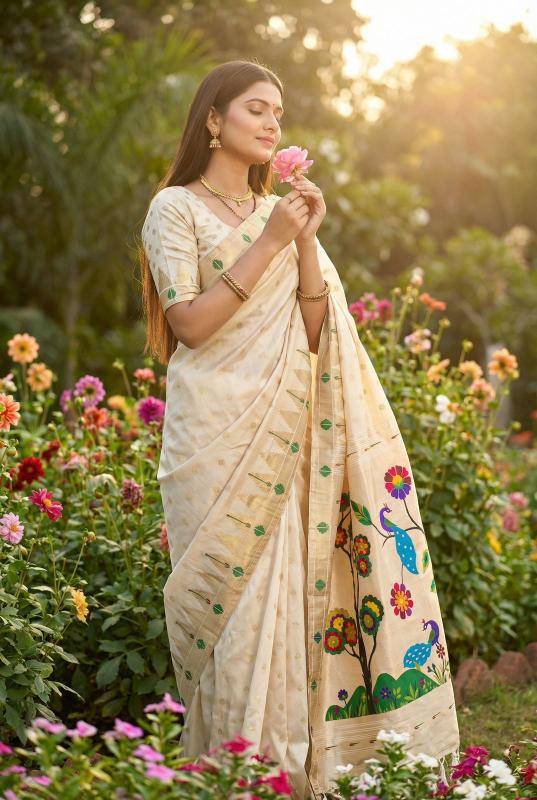 Anupama sindoor paithani top 5 Designer Sarees in Kolkata